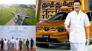 தமிழகத்தில் ரூ.16,000 கோடி முதலீடு – புதிய EV கார் கம்பெனி பல்லாயிரம் வேலைவாய்ப்பு.. ஸ்டாலின் அசத்தல்